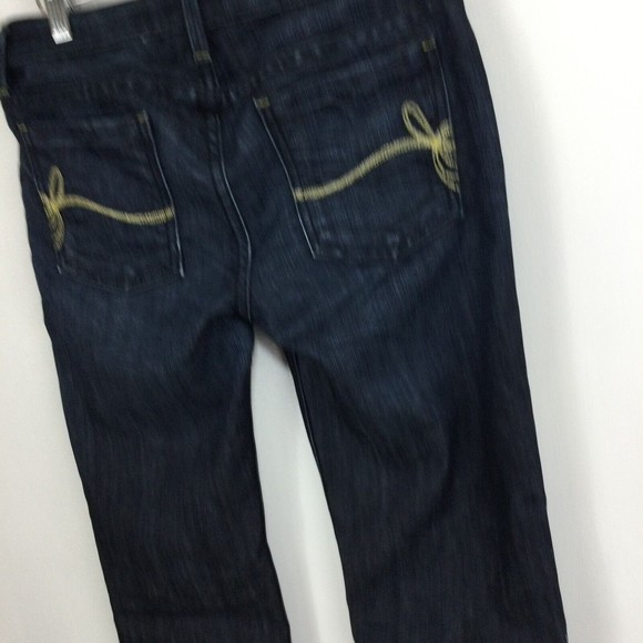 Fortune Womens Beijing Belle Boot Cut Dark Wash Stretch Blue Denim Jeans Size 27 - Picture 7 of 13